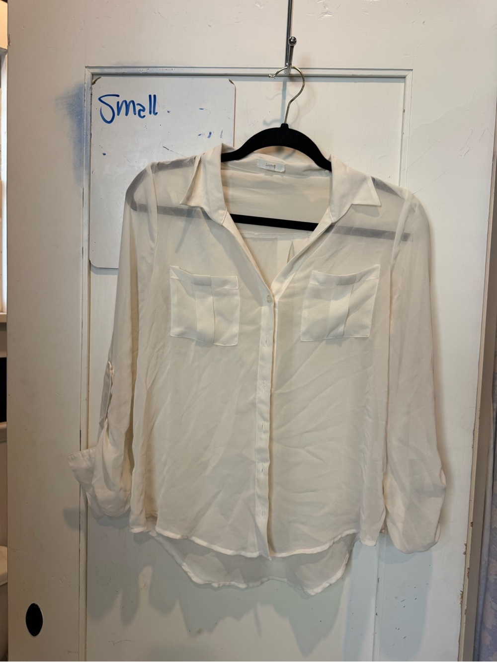 mine Sheer Ivory Button-Down Shirt